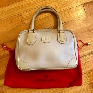 Gucci Vintage Taupe Leather Doctor Dustbag WORN